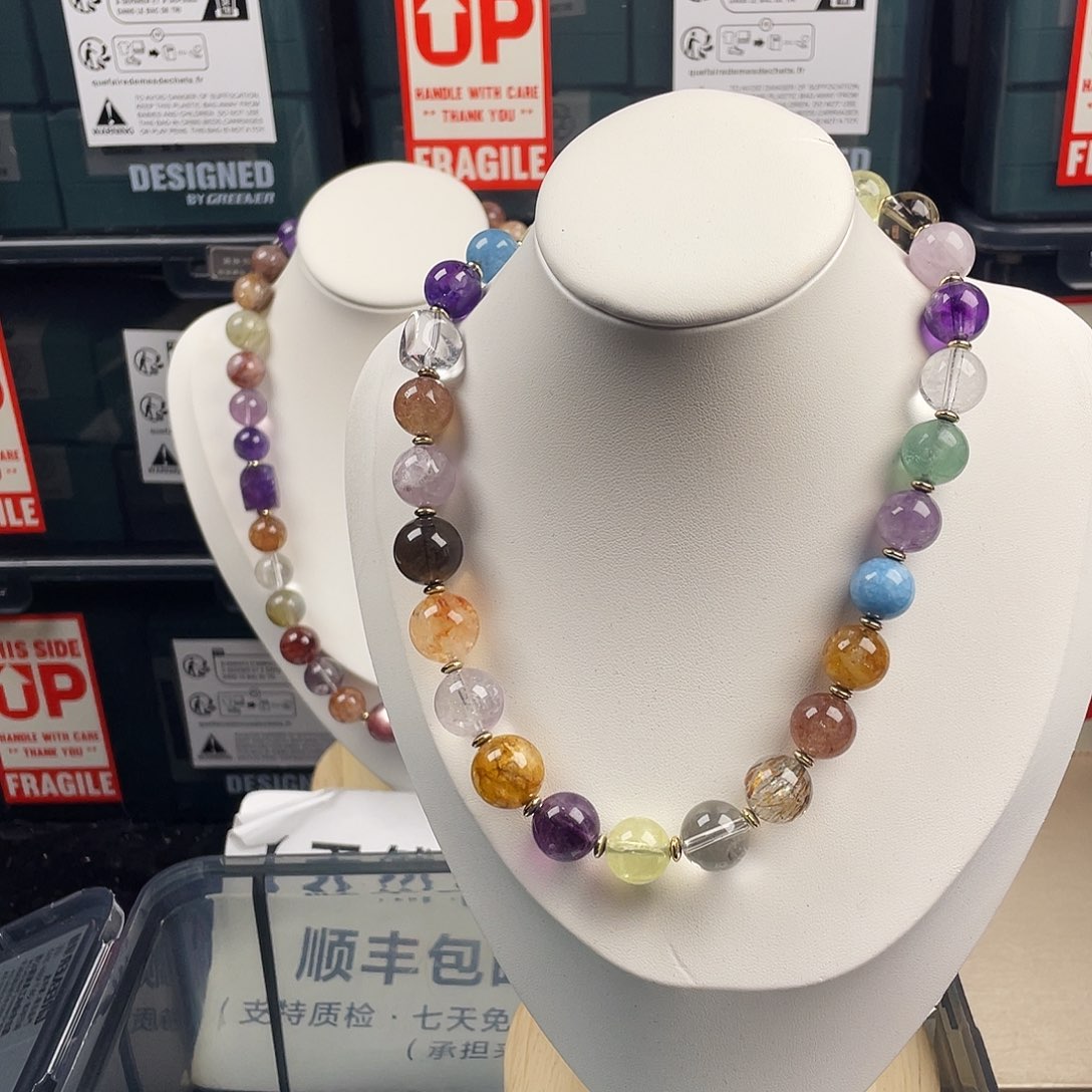 烟晶手链银S925镶嵌