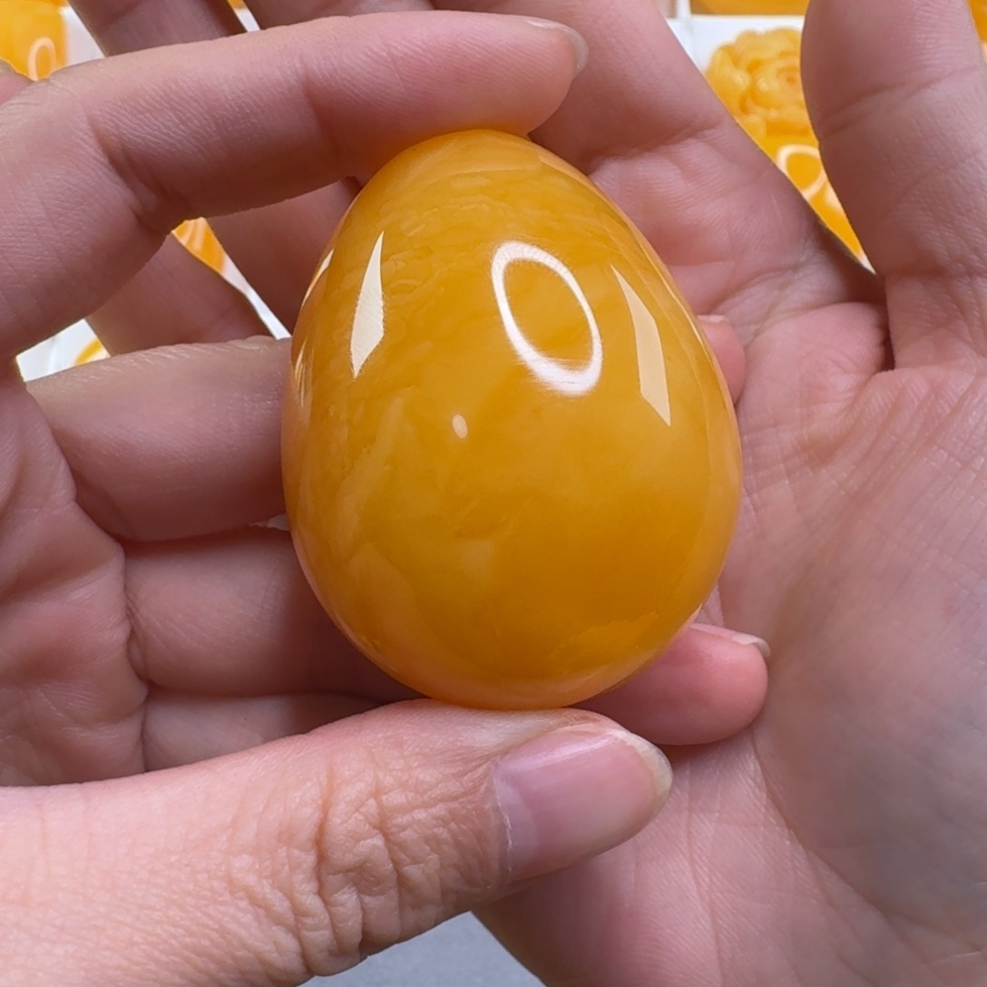 蜜蜡毛衣链未镶嵌灵****师