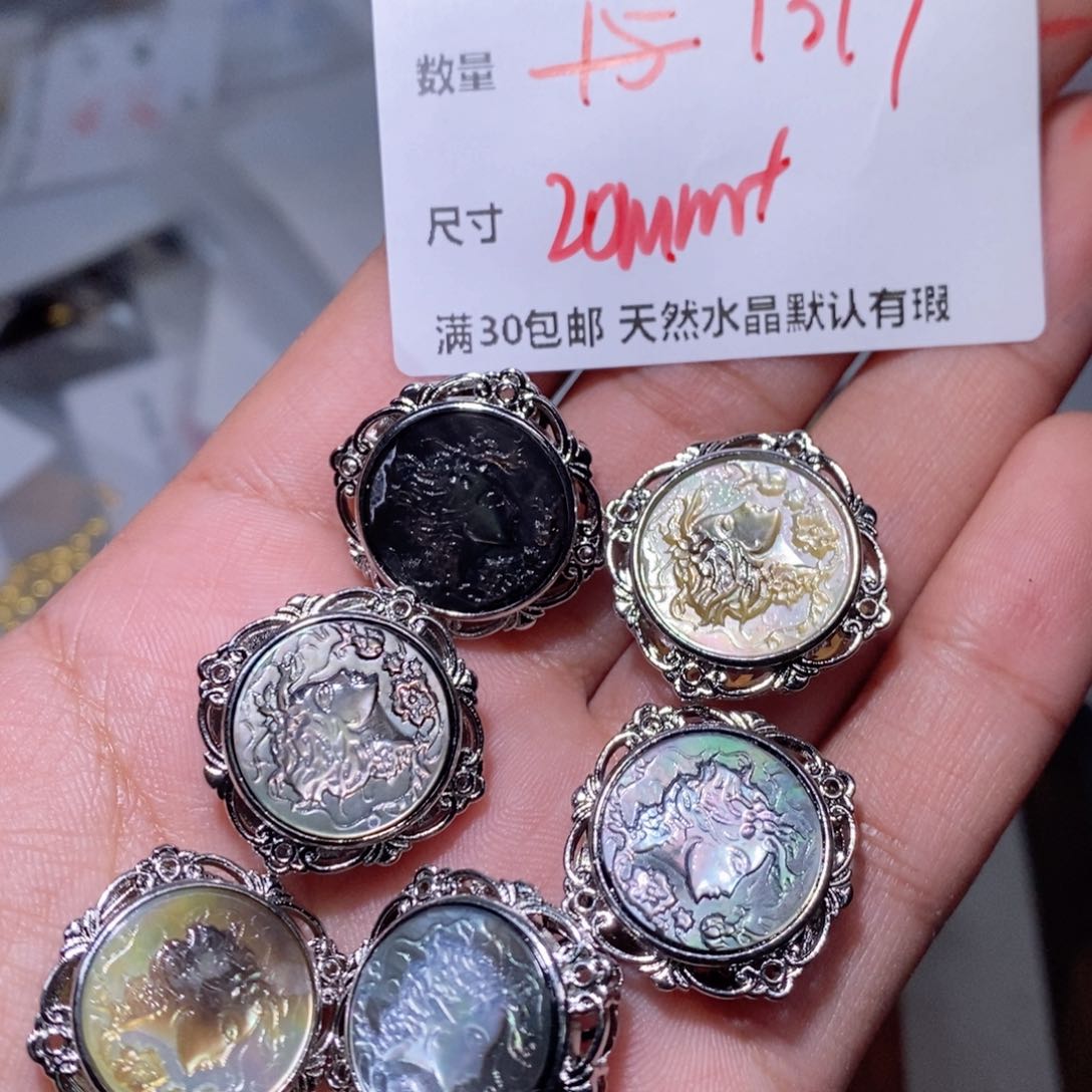 水晶颈饰合金E451一个