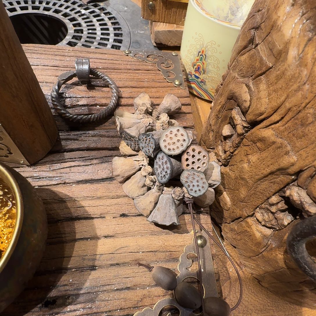 车挂件莲蓬一串28个