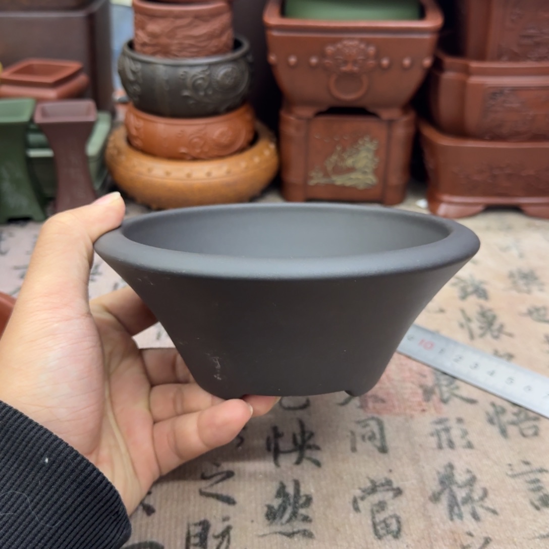 紫砂花盆宜兴紫砂正品14x5.5