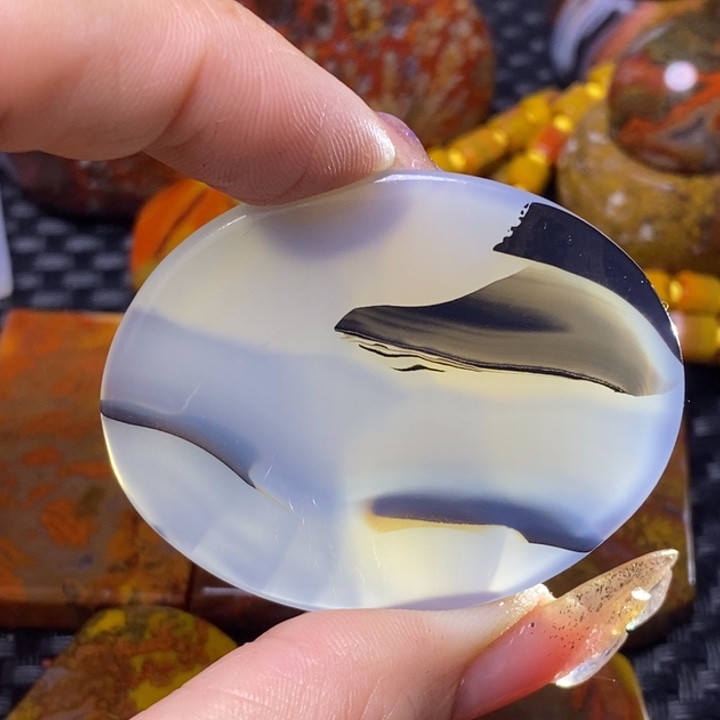 玛瑙/玉髓颈饰足银镀金镶嵌