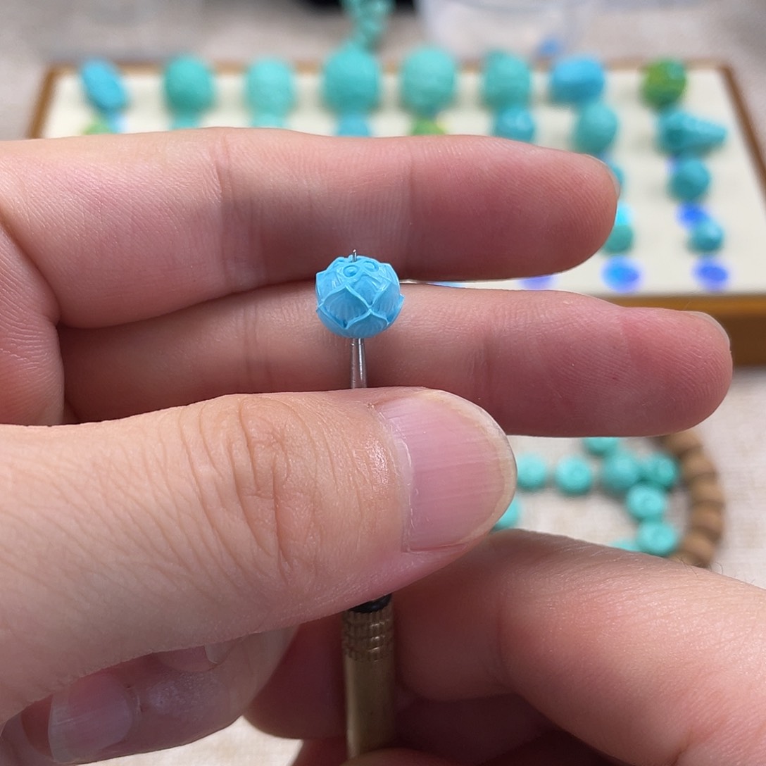 原生态湖北松配饰，直径8.5