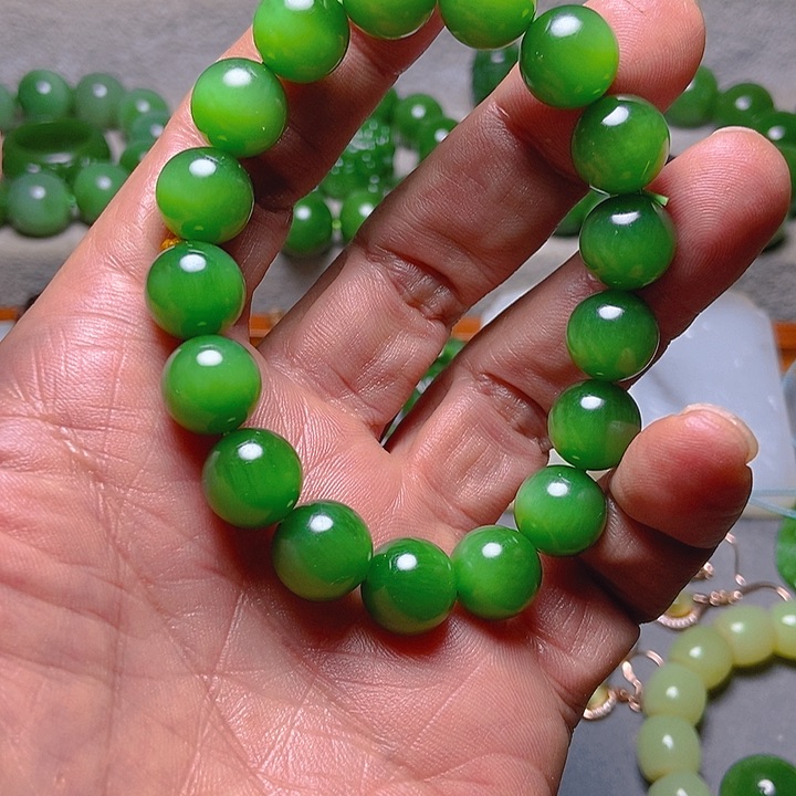 未镶嵌和田玉（碧玉）包链墨*