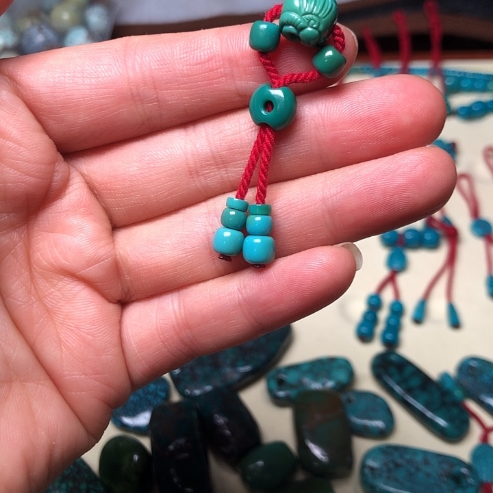 绿松石未镶嵌绿松石套装