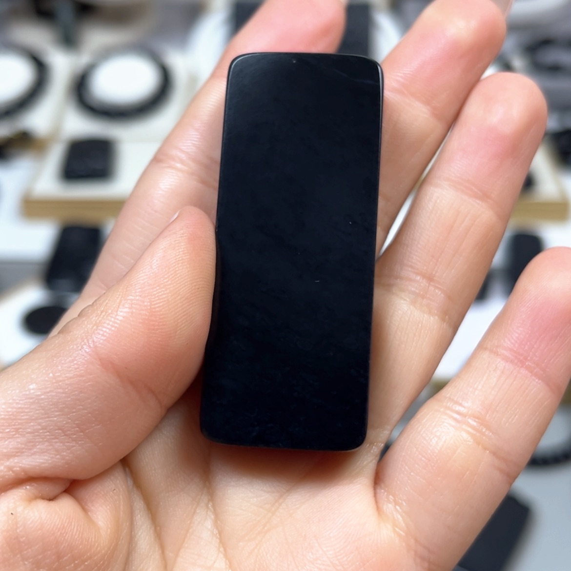 【闪购商品】和田玉（墨玉）26钢板未镶嵌