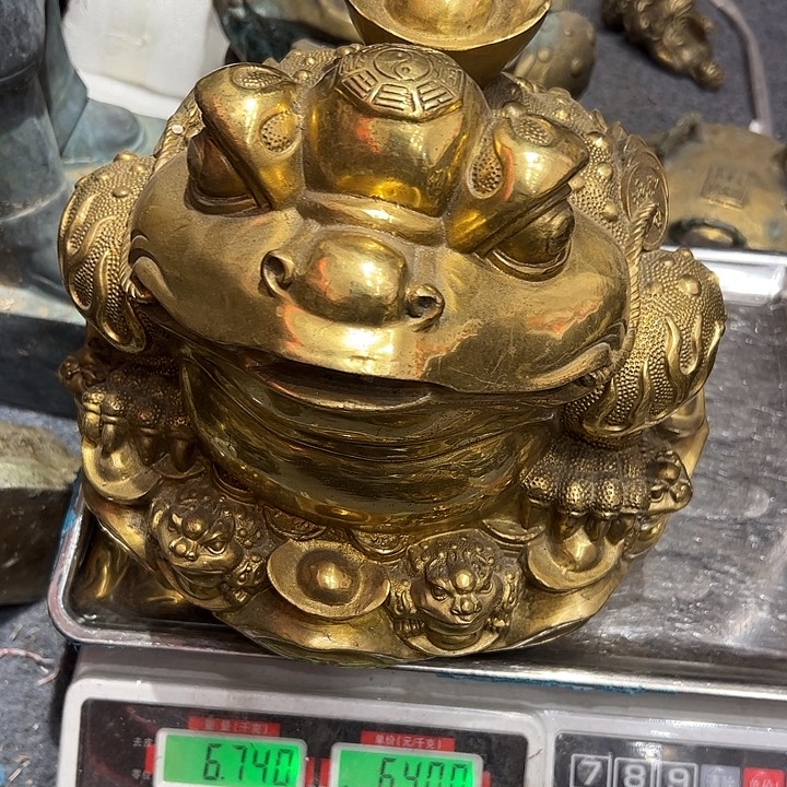 路**方大号微瑕疵黄铜摆件工艺品摆件
