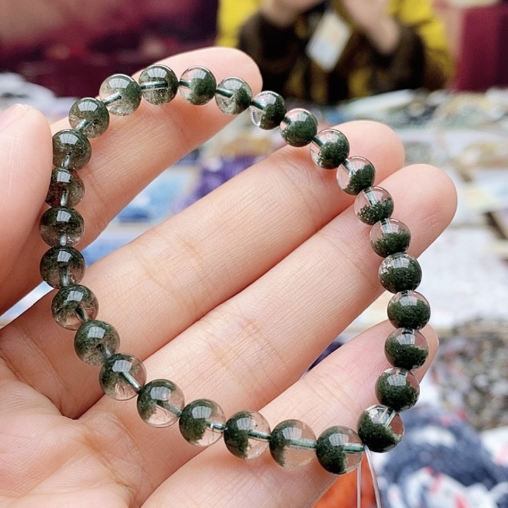 水晶手链未镶嵌绿幽灵b1157