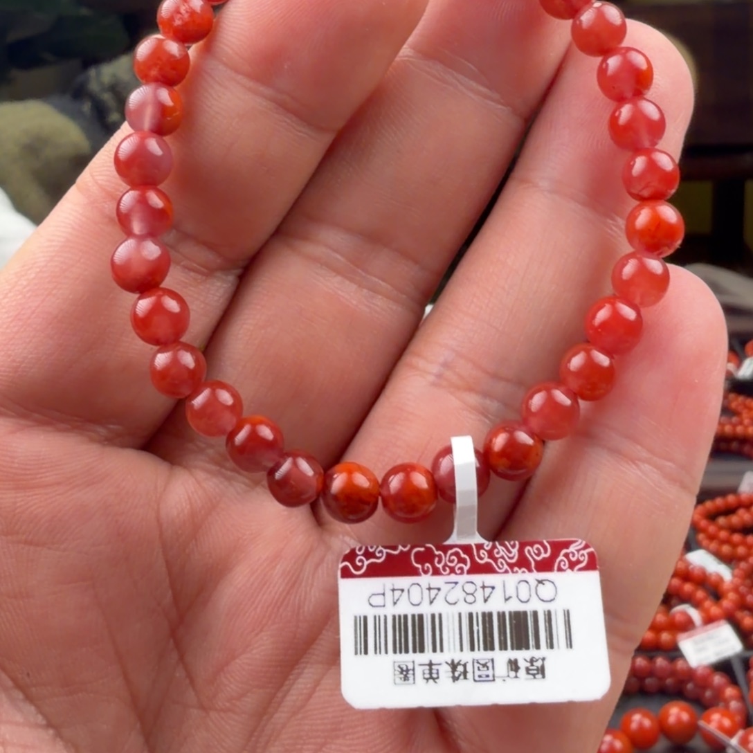 南红玛瑙未镶嵌手链