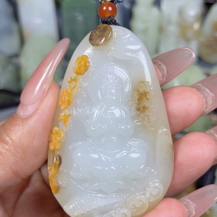 和田玉未镶嵌挂件