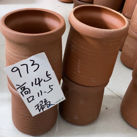 红陶粗陶花盆973
