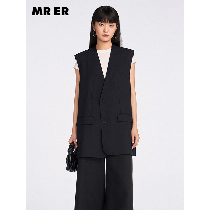 【达人专属】通勤百搭无袖西装马甲外套R5A10111