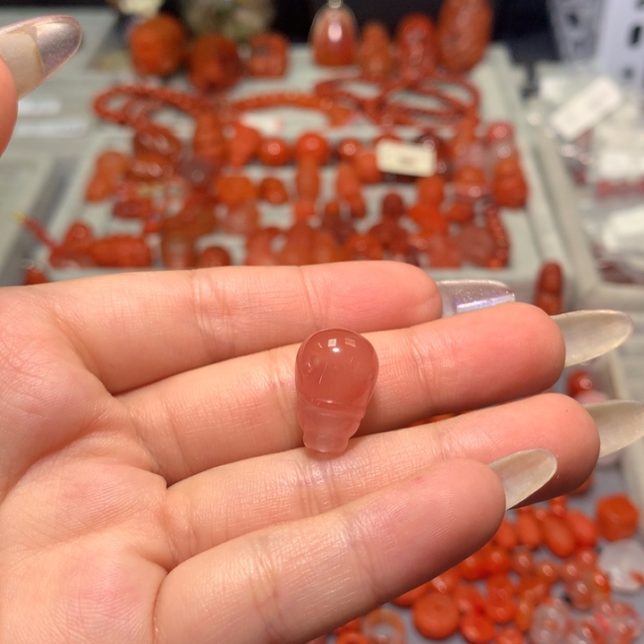 【闪购商品】南红玛瑙未镶嵌三通