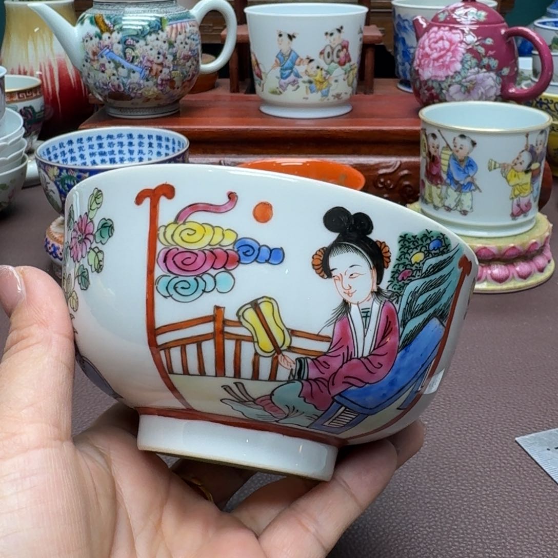 瓷片景德镇仿古手工制作精品展示