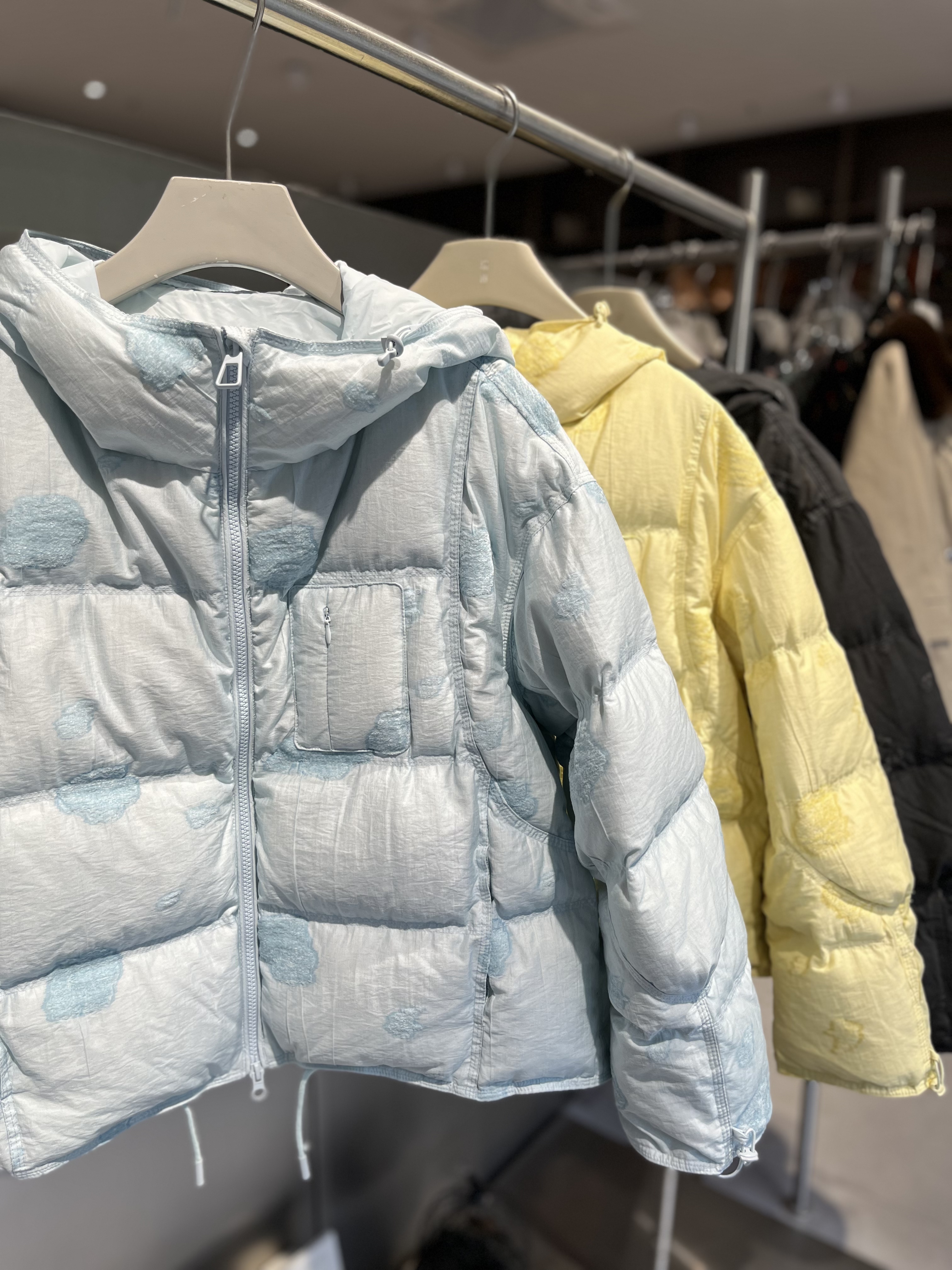 【RM海盐-雪芙】冬季新款短款时尚印花刺绣重工高蓬松百搭羽绒服