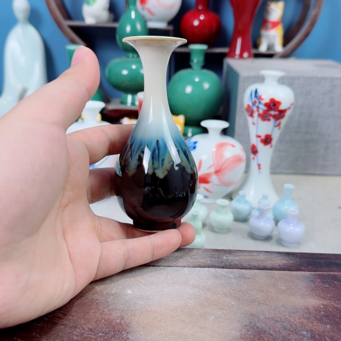 陶瓷手工小花器摆件