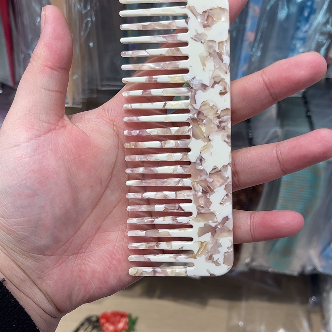 硅胶非金属花色长方梳子