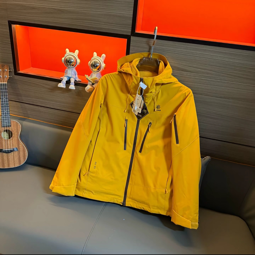 男女三合一户外登山滑雪防风防暴雨硬壳连帽可拆卸冲锋衣外套