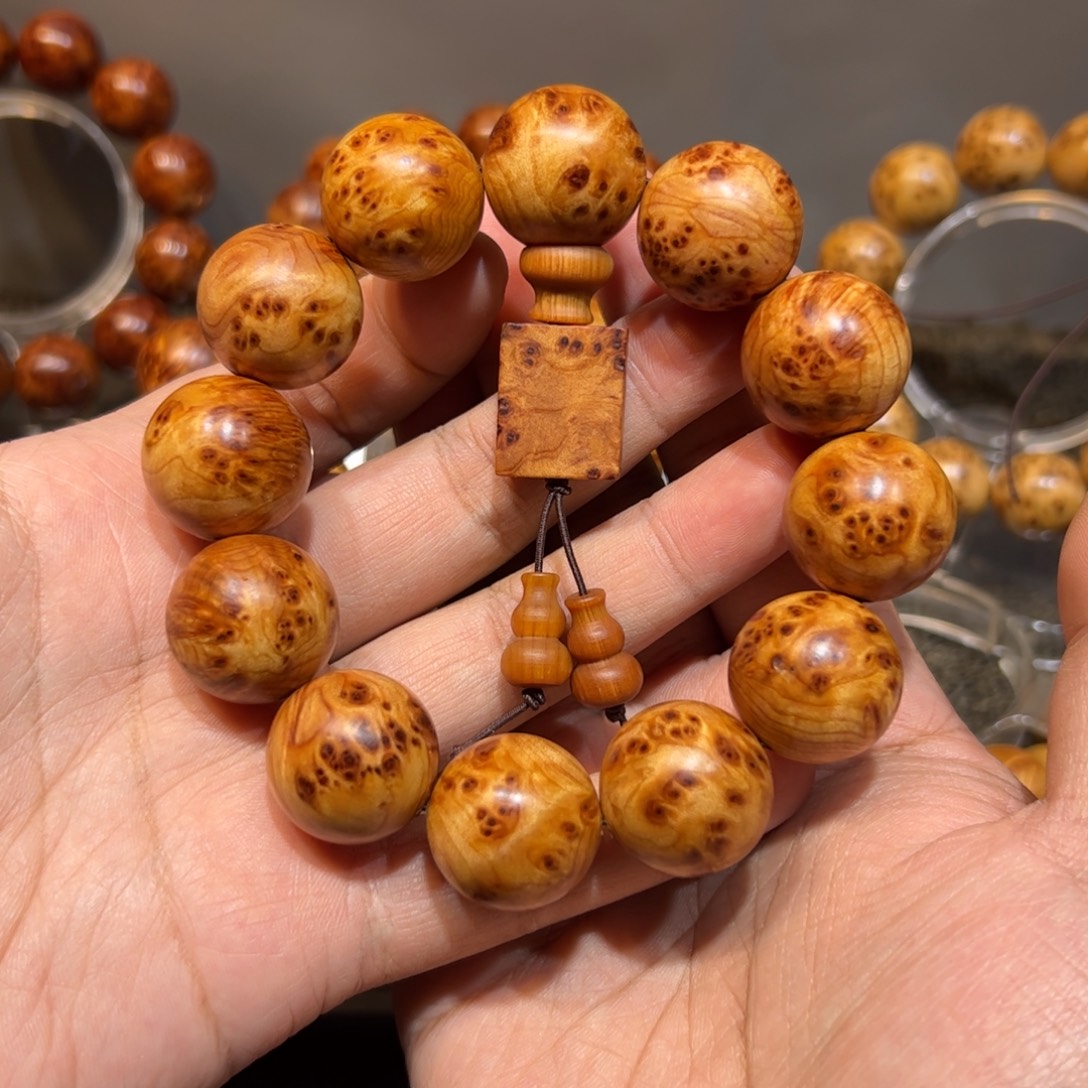 柏木（崖柏）手串/手链2.0黄金底入门级瘤疤手串