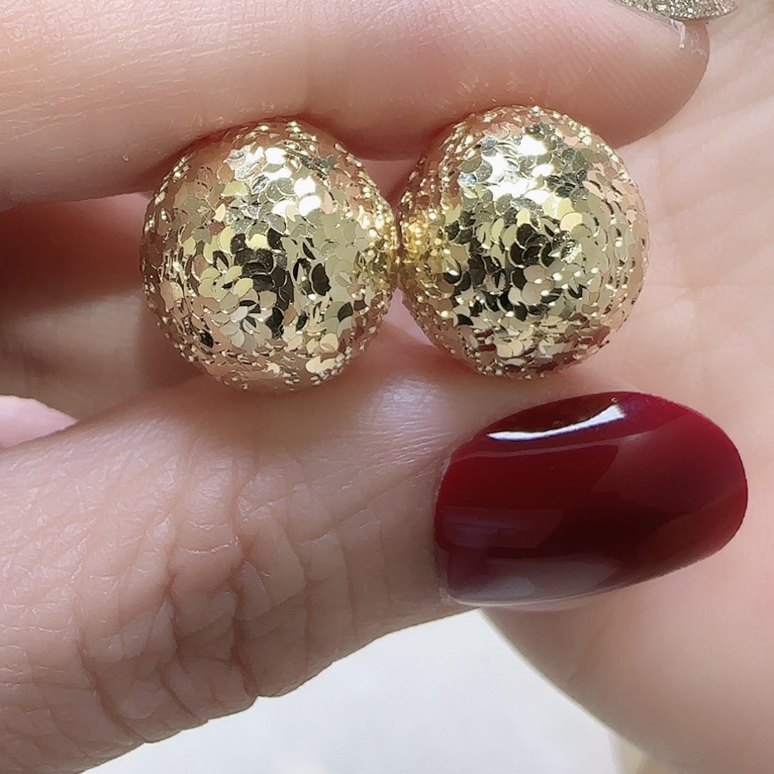 18K金耳饰淡金色多样性发货