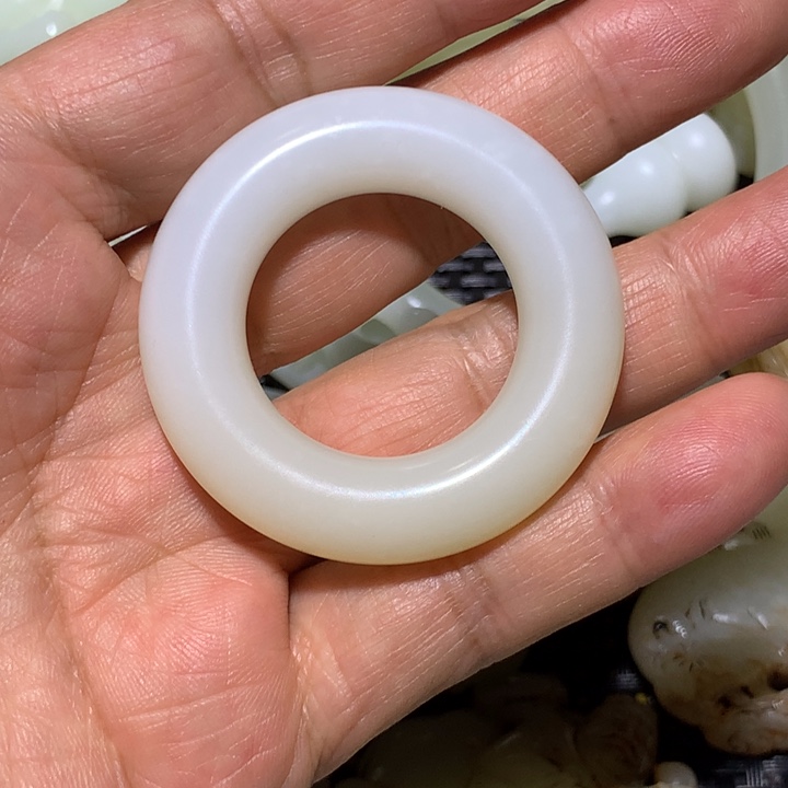 和田玉（白玉）颈饰未镶嵌洪*