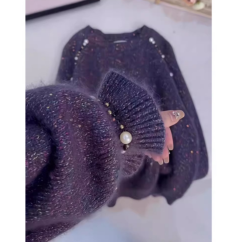 气质时尚2026年冬季新款女装休闲百搭简约针织衫高级小众穿搭上衣