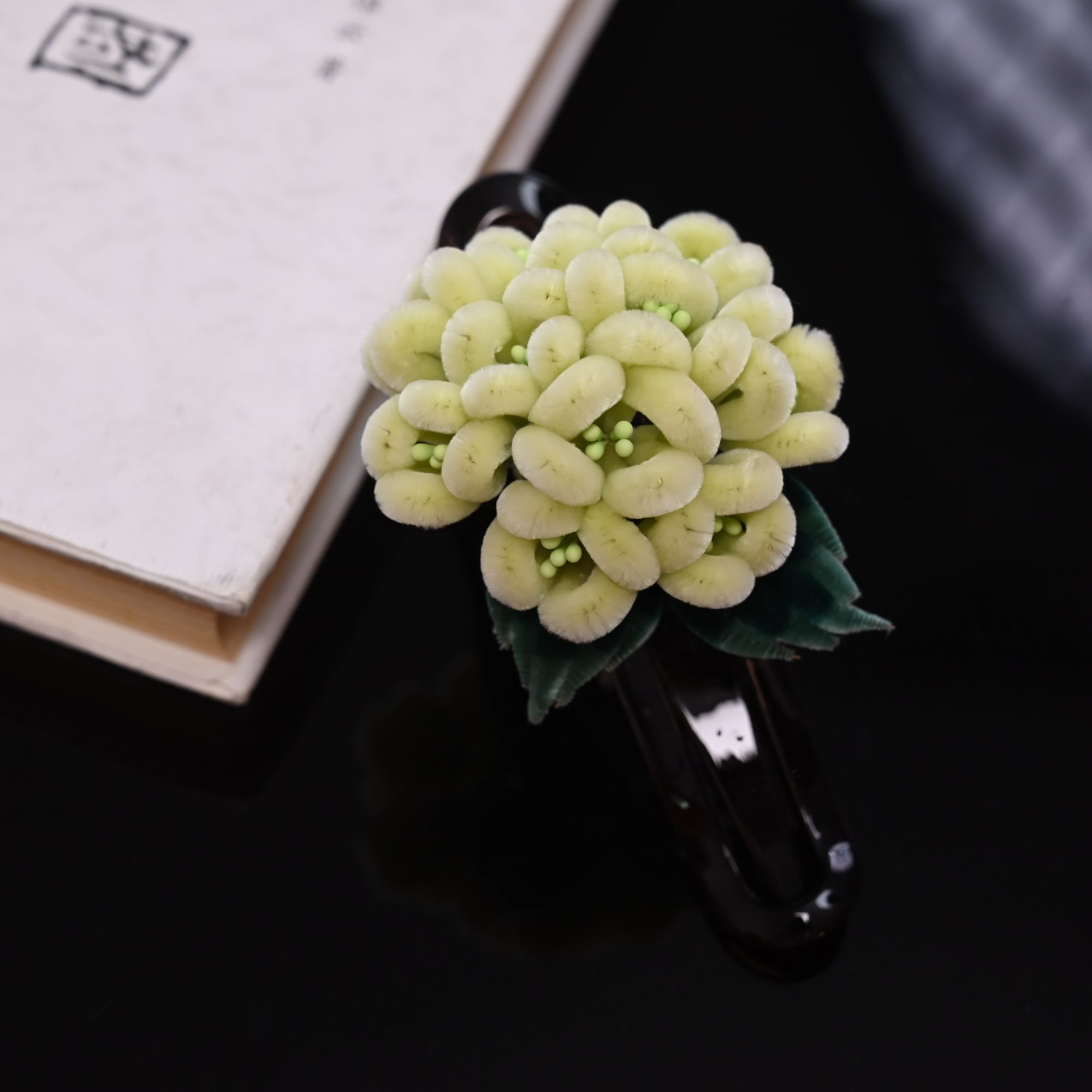 【绣球】手工抓夹发饰发钗