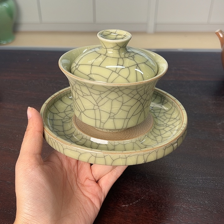 龙泉云间青瓷小米茶器