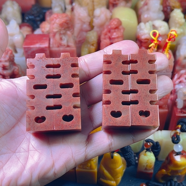 老挝石2对双喜临门对章！！！