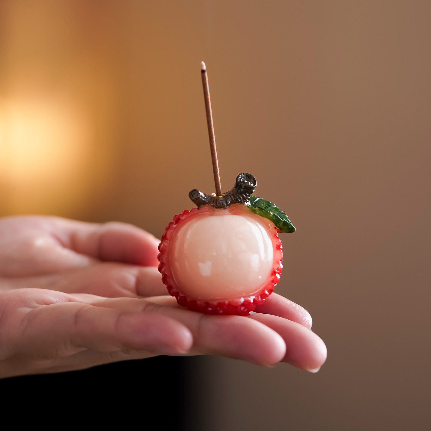 锡制大吉大荔香插客厅茶桌香薰炉创意有趣荔枝茶玩茶宠摆件点香插