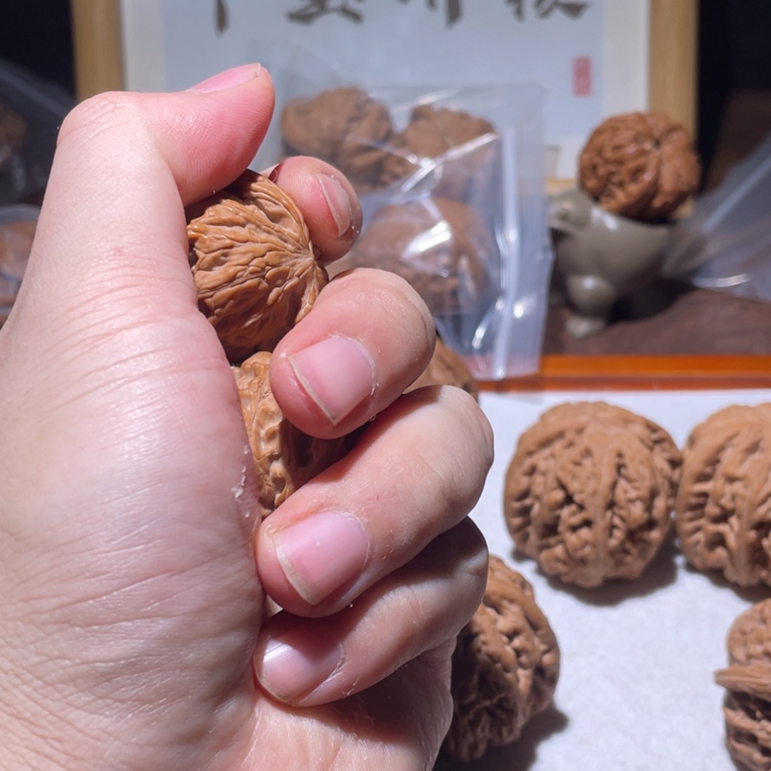 ****打把件文玩核桃37全品磨盘