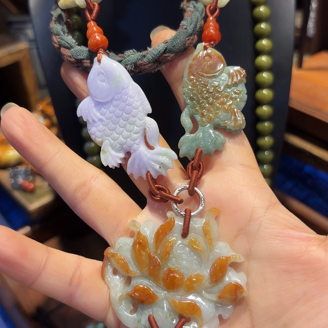 翡翠颈饰未镶嵌原创