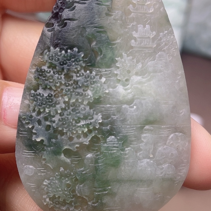 定制翡翠未镶嵌挂件