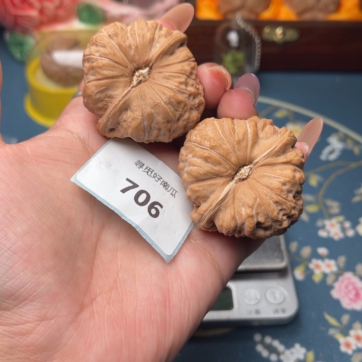 文玩核桃把件南瓜墩45.706