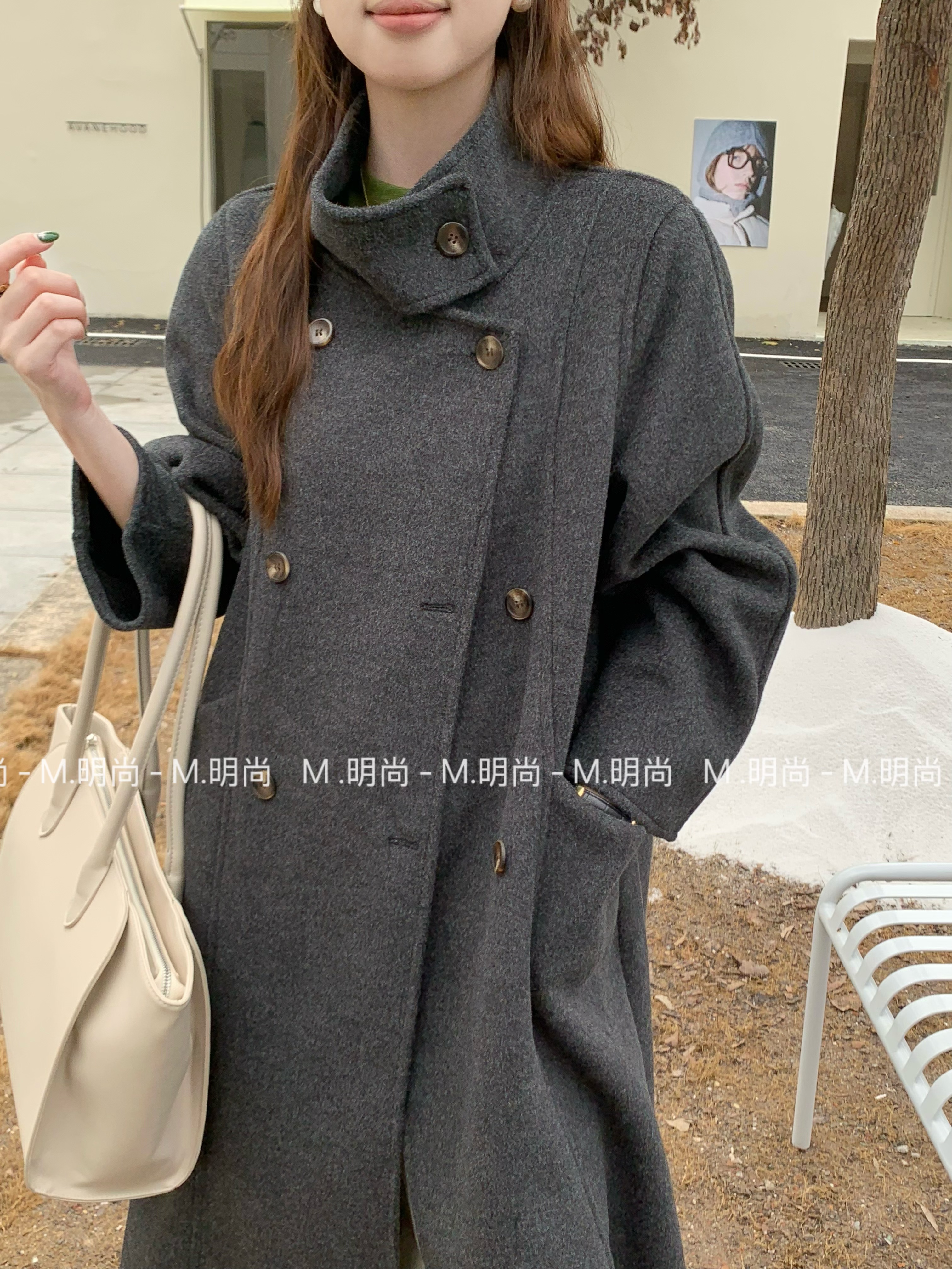 秋冬长款风衣外套