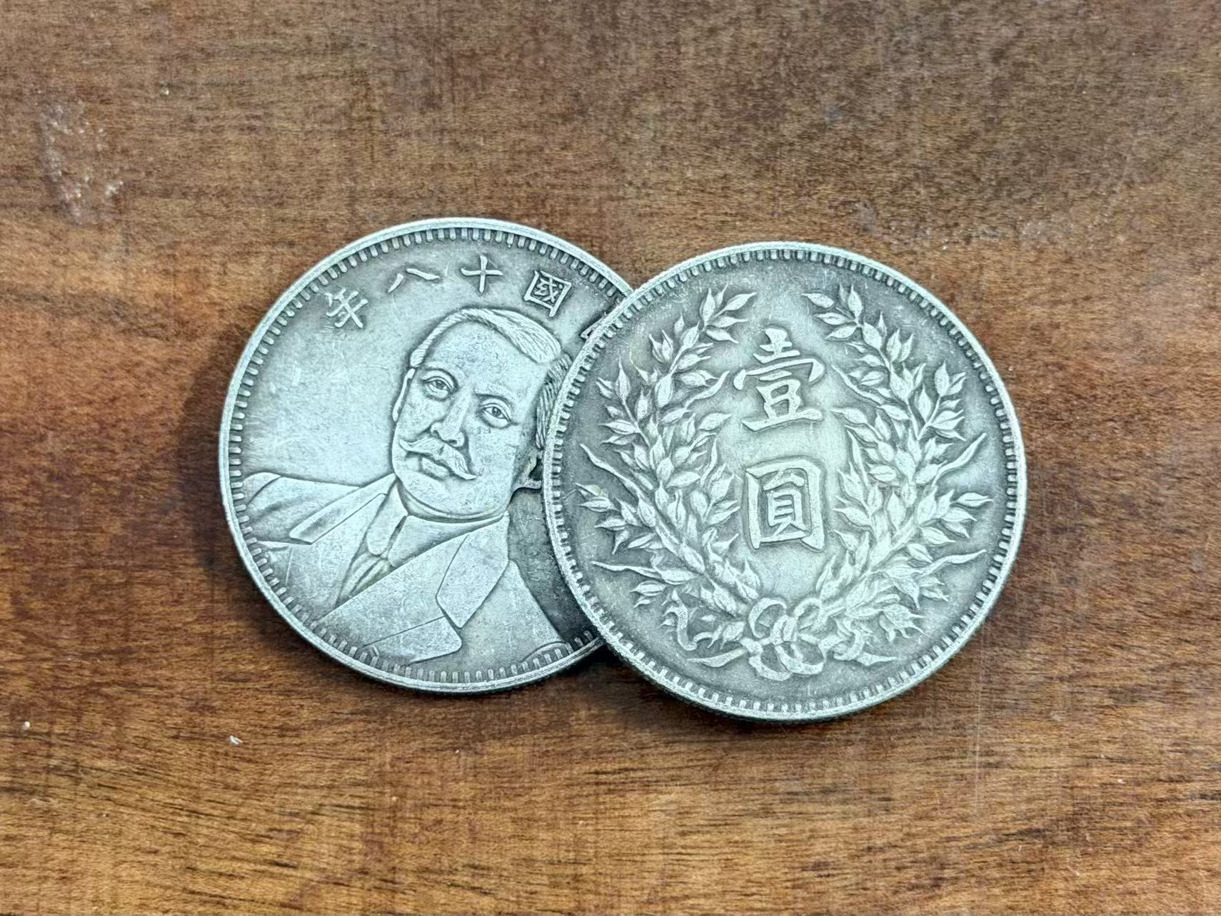 A25-精选手工复制仿古铜银复古纪念工艺摆件