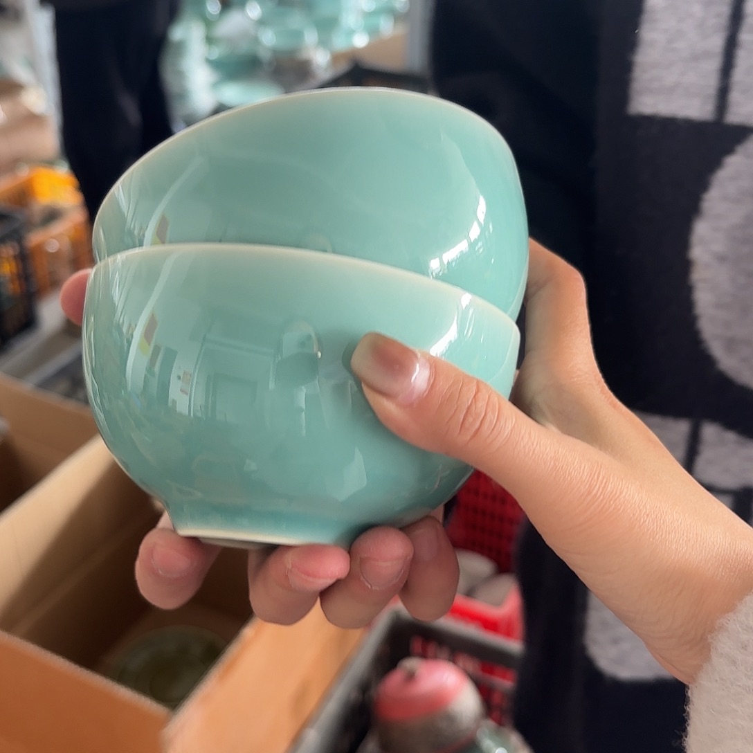 龙泉云间青瓷小米茶器