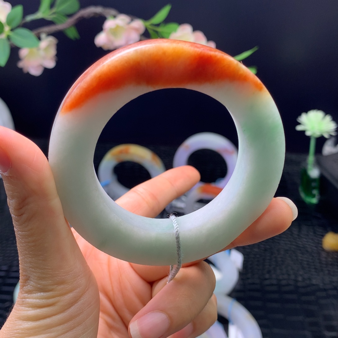 定制翡翠未镶嵌手镯50-62