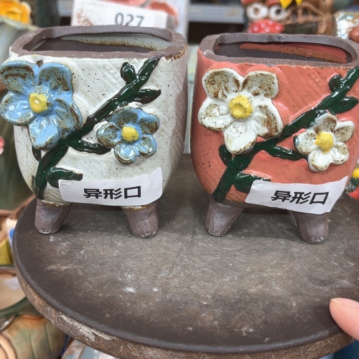 紫砂花盆粗陶材质多肉花盆
