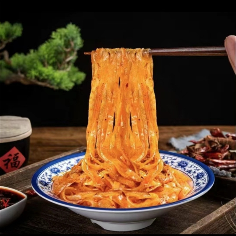 正宗擀面皮陕西宝鸡岐山西安特产美食小吃低脂凉皮速食面食