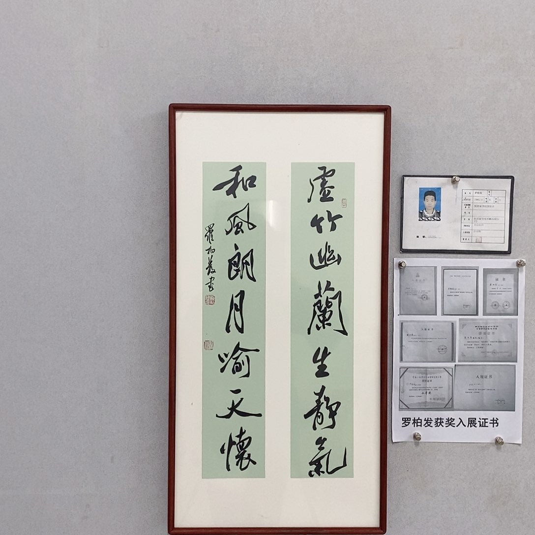 书法罗柏发书法虚竹