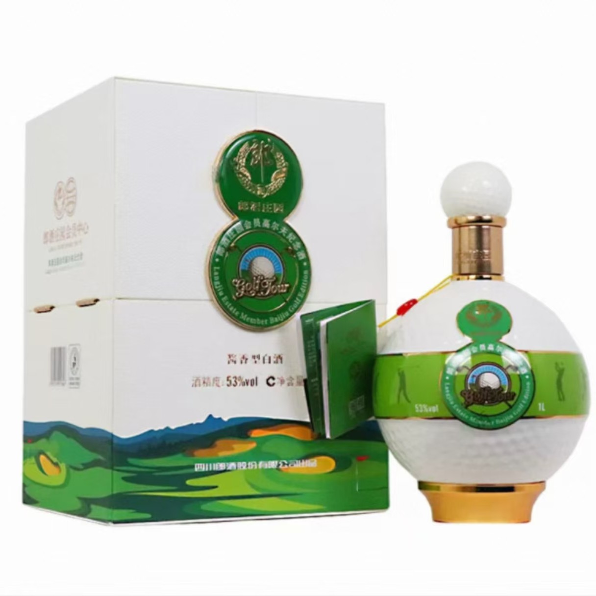 Langjiu/郎酒公斤装高尔夫纪念  酱香型53度1L53%Vol1000