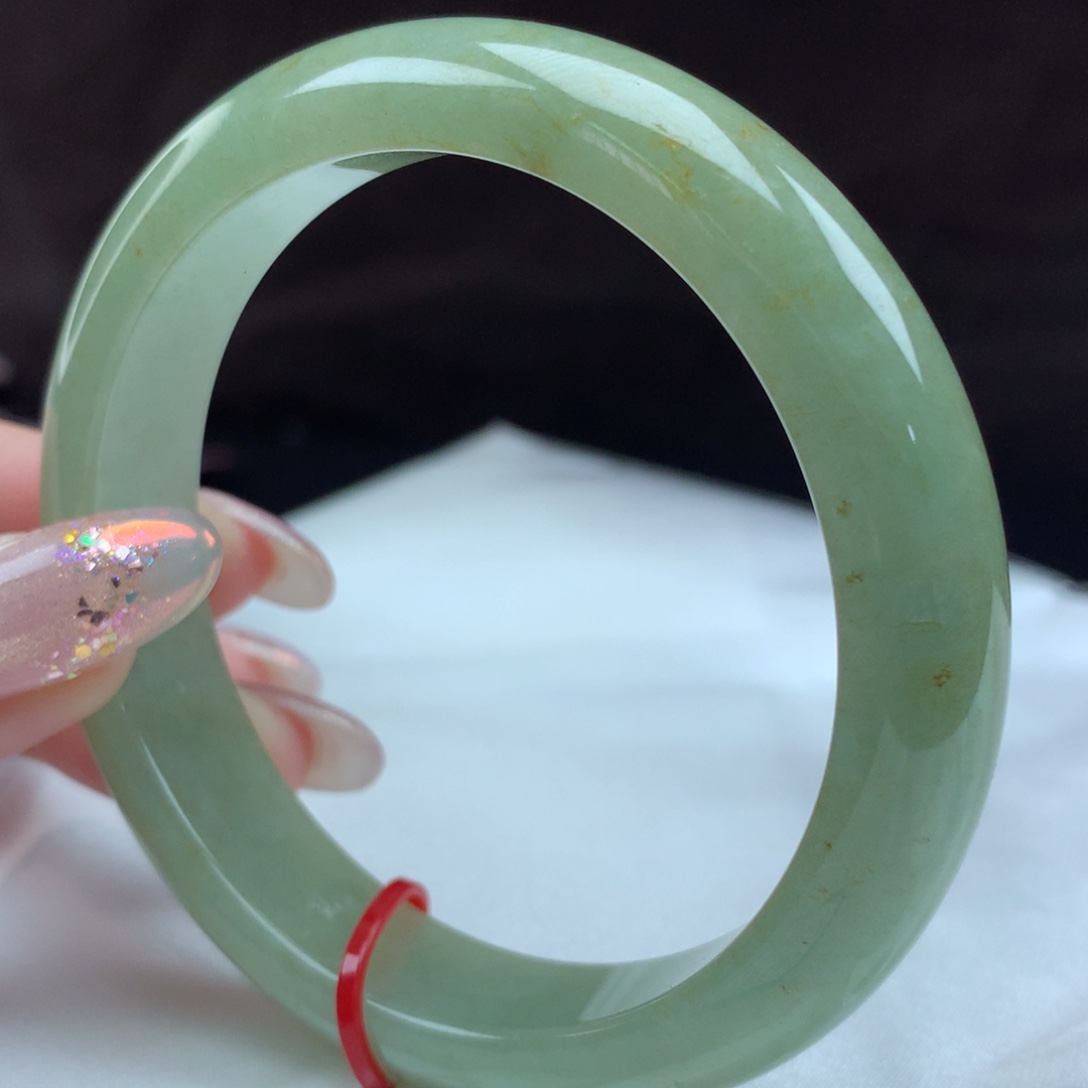 翡翠未镶嵌手镯95403，