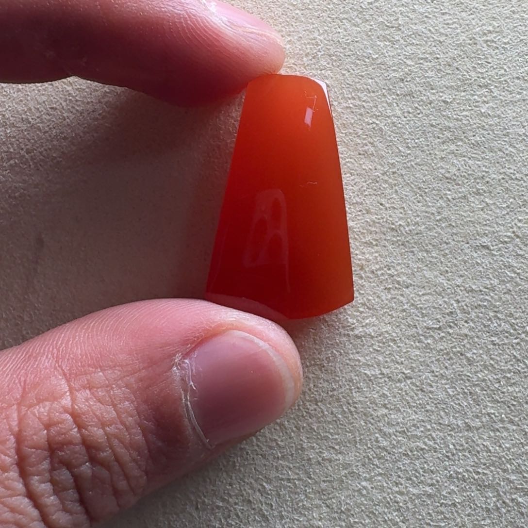 南红玛瑙无事牌未镶嵌