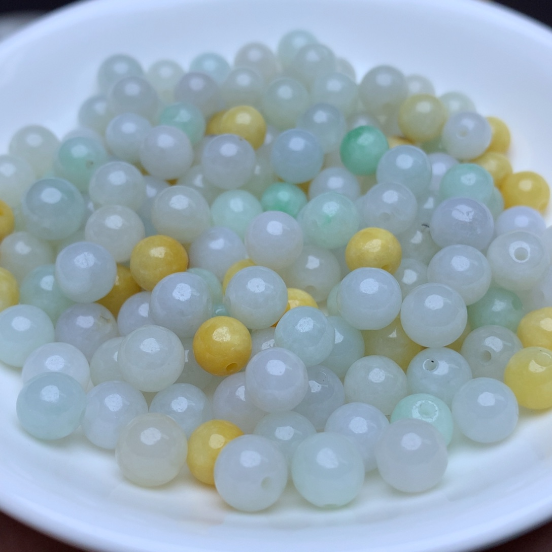 【闪购商品】翡翠手链未镶嵌卡7冰三彩30个