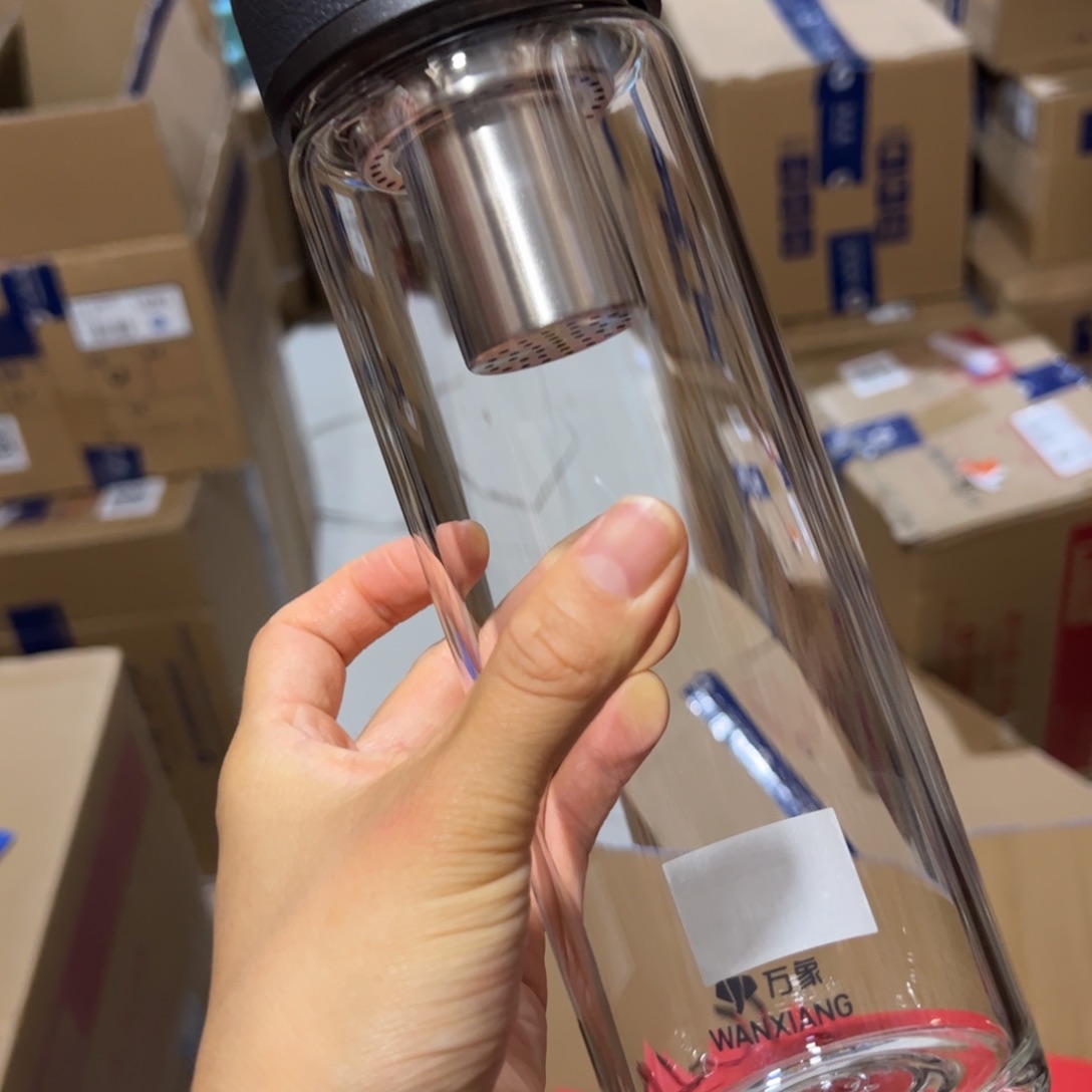 万象U4s单层烫手玻璃杯720玻璃杯➕杯套