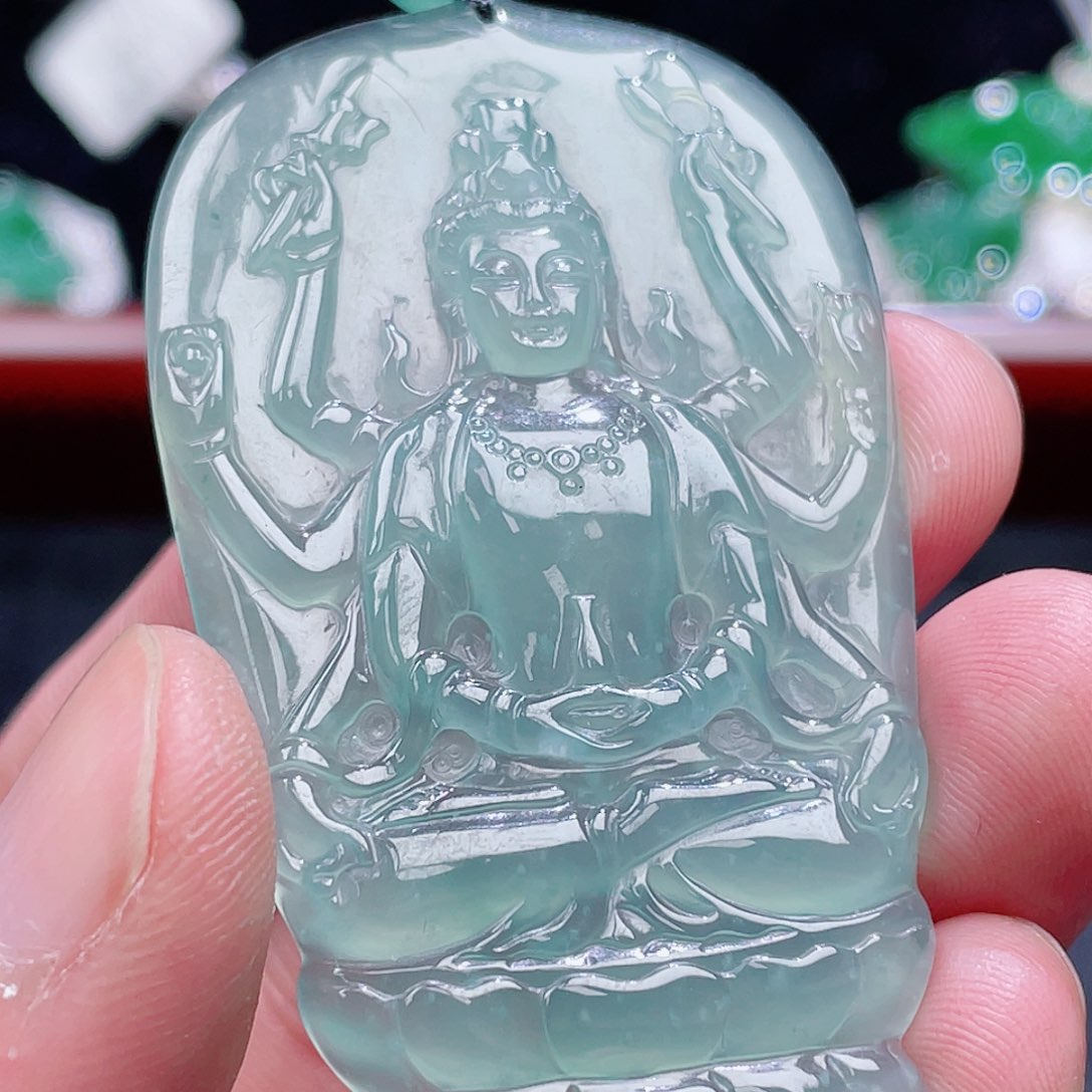 翡翠颈饰未镶嵌45，