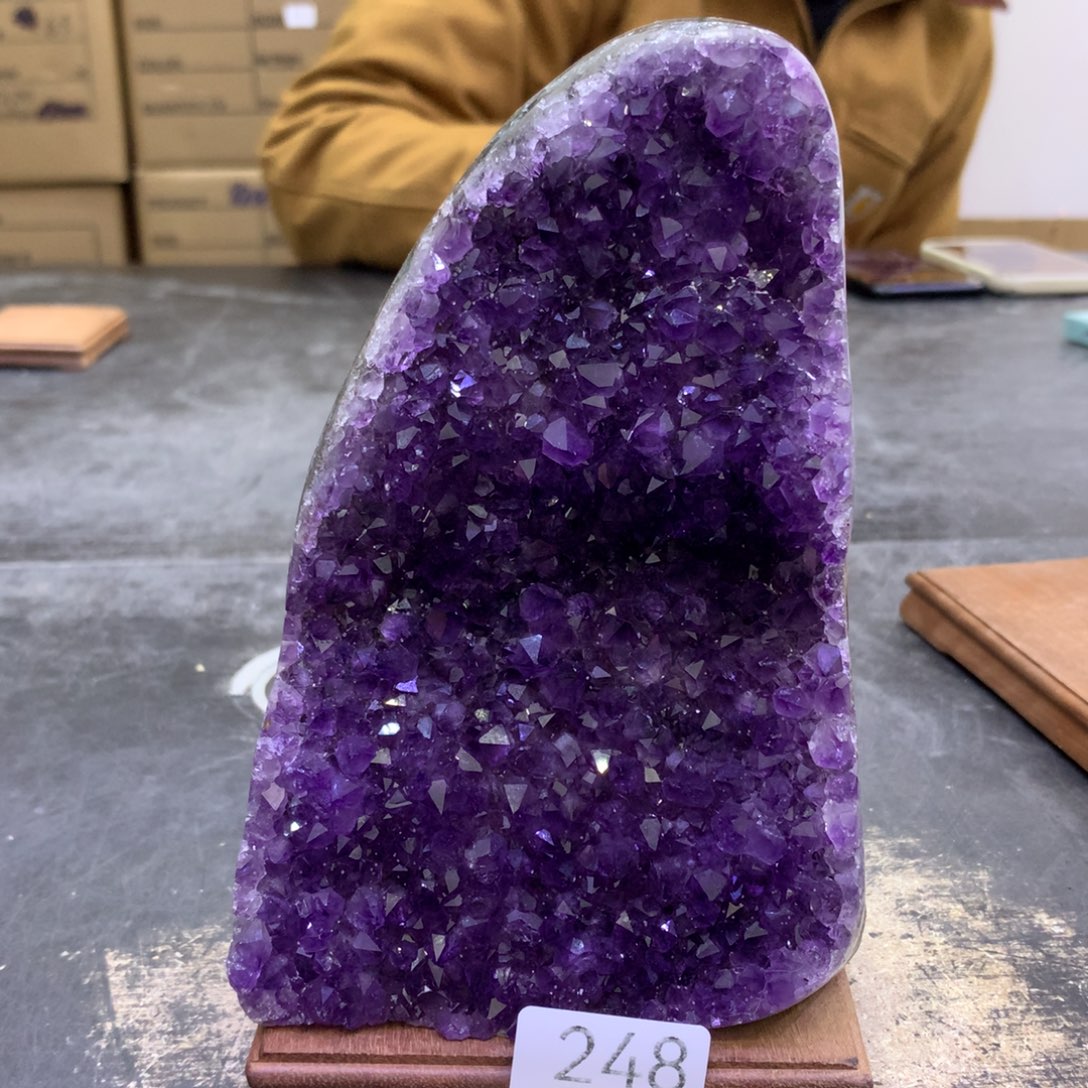 水晶摆件未镶嵌紫晶248