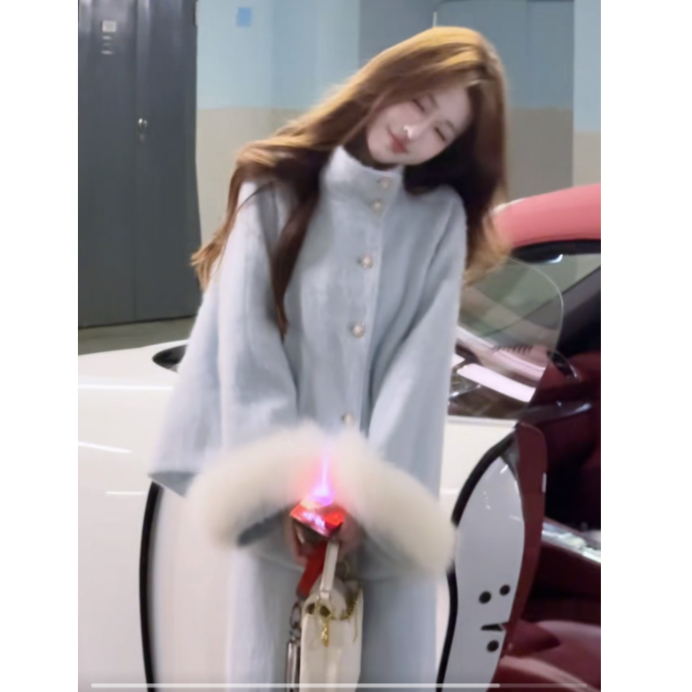 冬季炸街一整套女装2025新款高级时尚洋气百搭毛呢外套半裙两件套