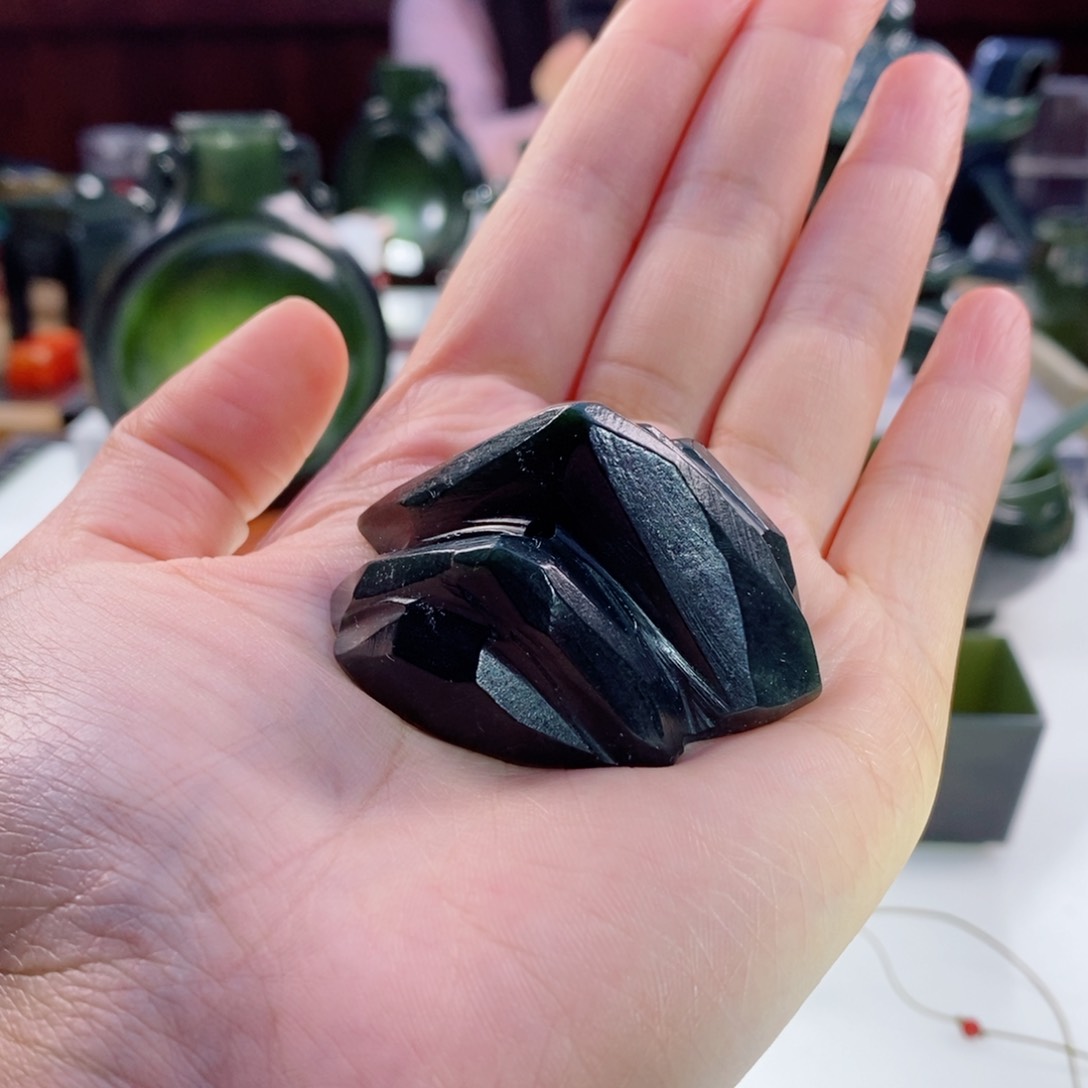 和田玉（青玉）摆件未镶嵌